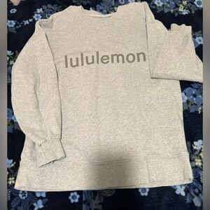 Lululemon LOGO Gray Sweatshirt